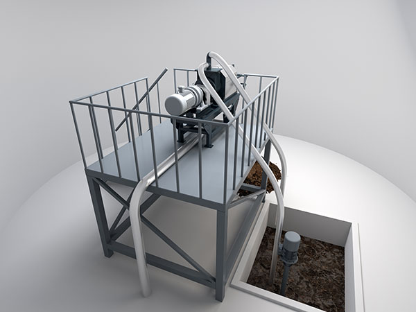 3D Drawing of Manure Dewatering Machine